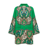 Alémais Porter Mini Dress in Printed Linen – styled view | Peggy Concept Store