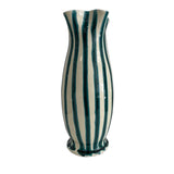Lido Pinch Vase - Cream/Green