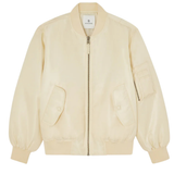 Cropped Leon Bomber Jacket - Butter Yellow