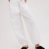 Aspen Cotton Twill Pant - White