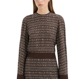 Astrid Long Sleeve Mini Dress - Tisso Plum