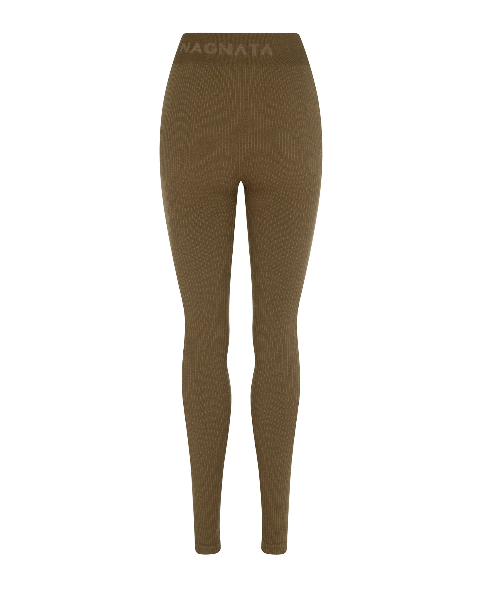 Classic Wool Rib Legging in Harvest by Nagnata - back