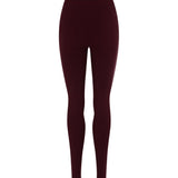 Classic Wool Rib Legging in Mulberry by Nagnata - back
