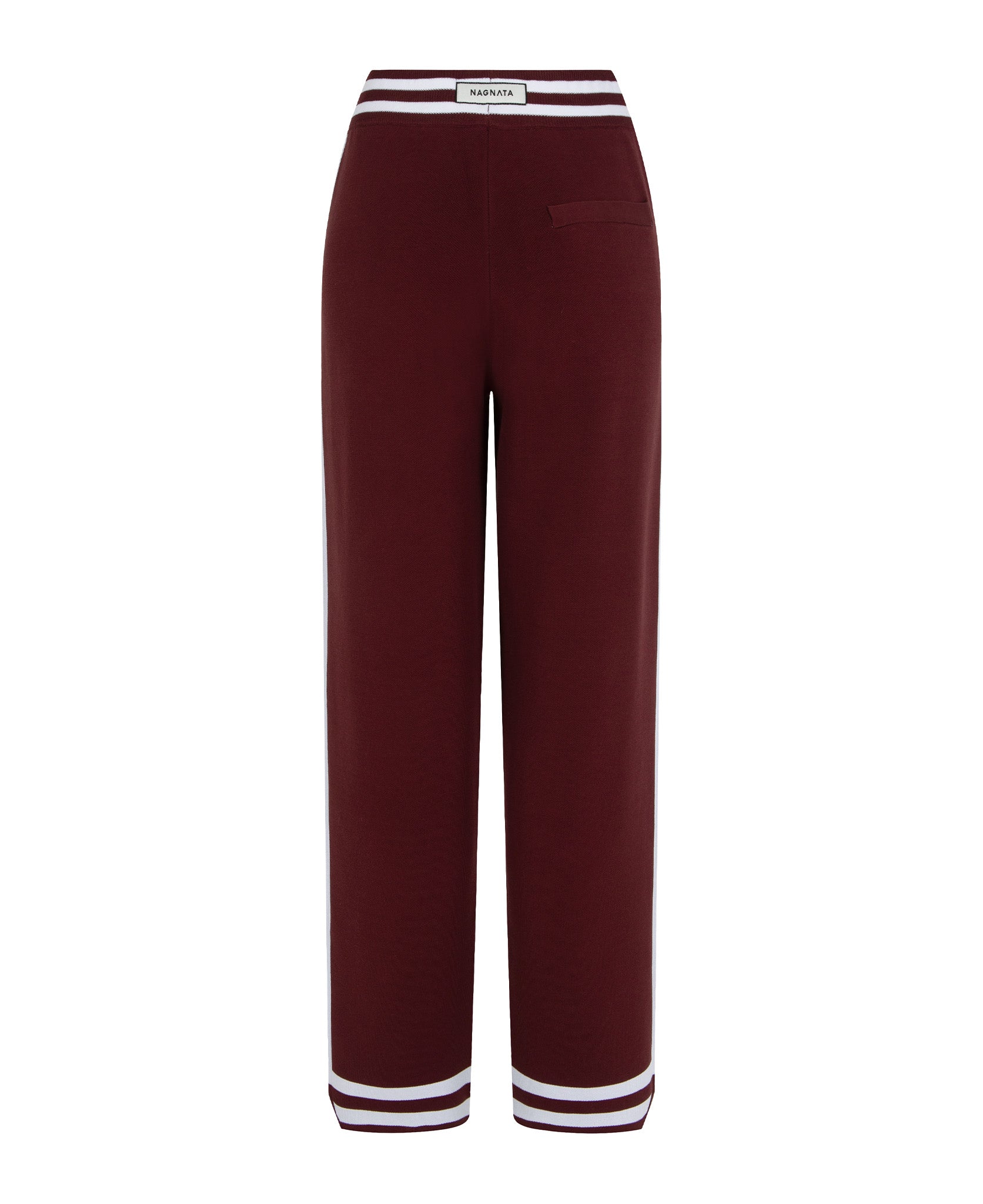 Organic Romeo Track Pant in Mulberry by Nagnata - back