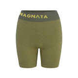 Yang Mini Short - Forest/Chartreuse