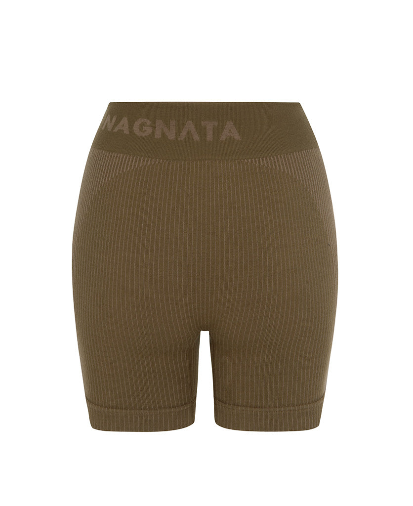 Ballet Wool Mini Short in Harvest by Nagnata - back