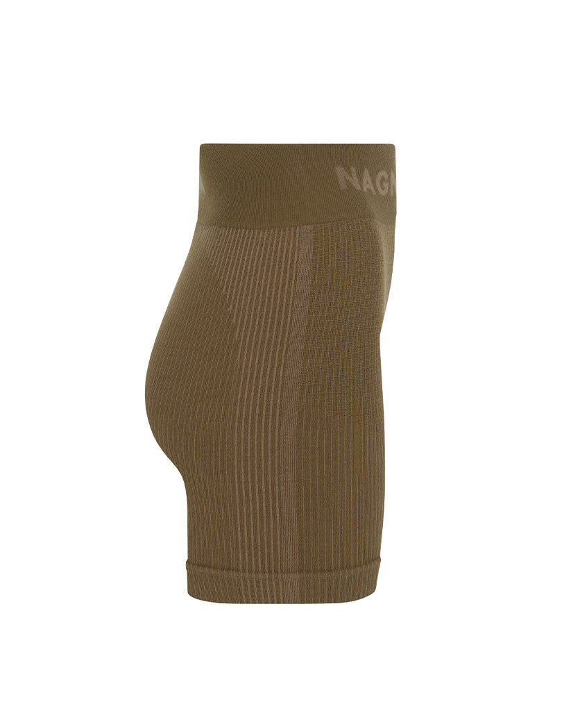 Ballet Wool Mini Short in Harvest by Nagnata - side