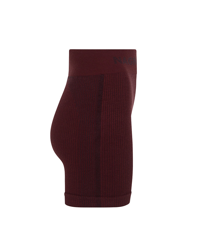 Ballet Wool Mini Short in Mulberry by Nagnata - side
