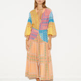 Bon Bon Maxi Smock Dress - Mosaic