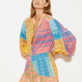 Bon Bon Maxi Smock Dress - Mosaic