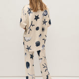 Bias Cut Pants - Seashells