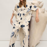 Bias Cut Pants - Seashells