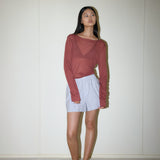 Knit Long Sleeve Crimson