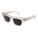 Bottega Veneta Clear Frame Square Sunglasses