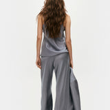 Bias Cut Pants - Storm