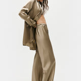 Bias Cut Pants - Graphite