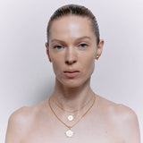 Sacre Coeur Flames Pendant - 18K Gold Plated