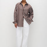 Classic Stripe Shirt - Chocolate Stripe