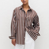 Classic Stripe Shirt - Chocolate Stripe