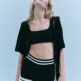 Classic Wool Bralet - Black
