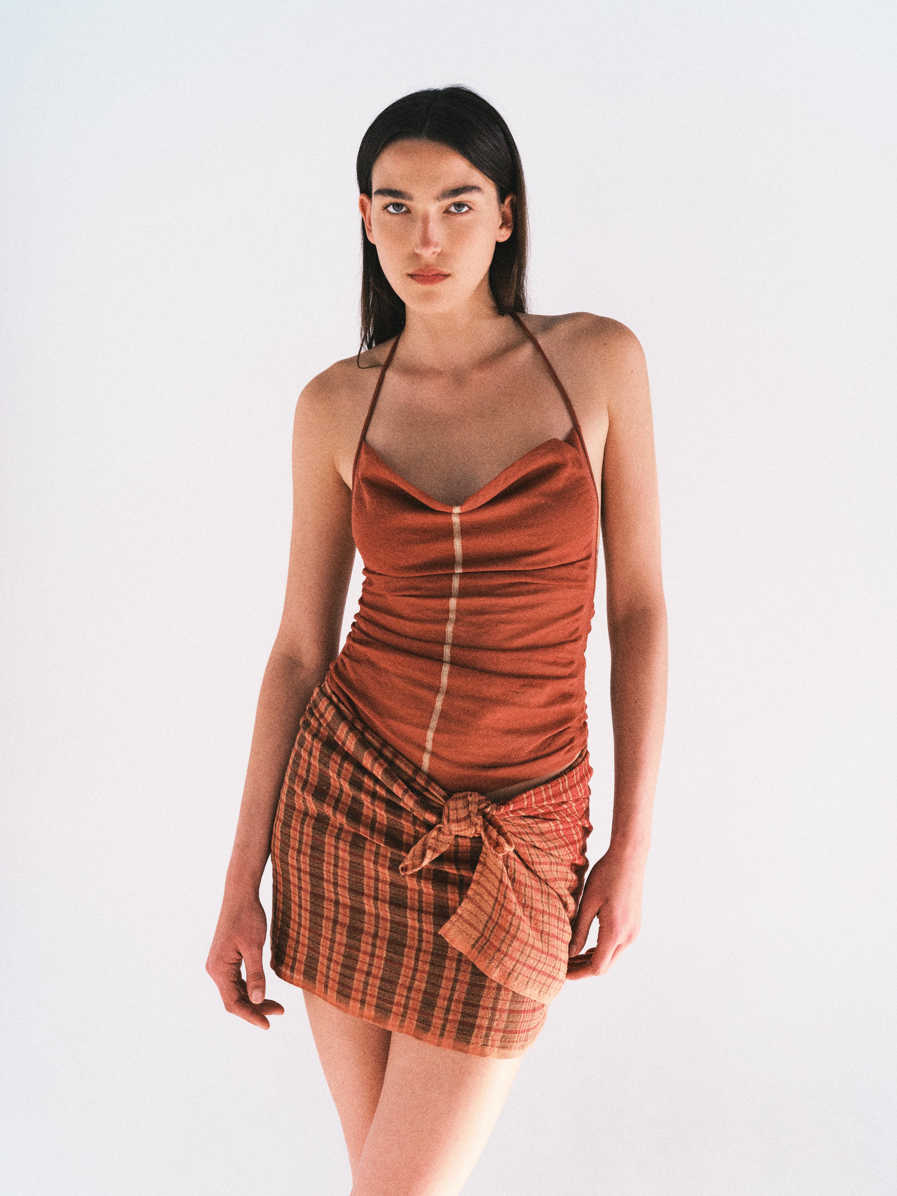 Nagnata Sienna Halter Top Clay