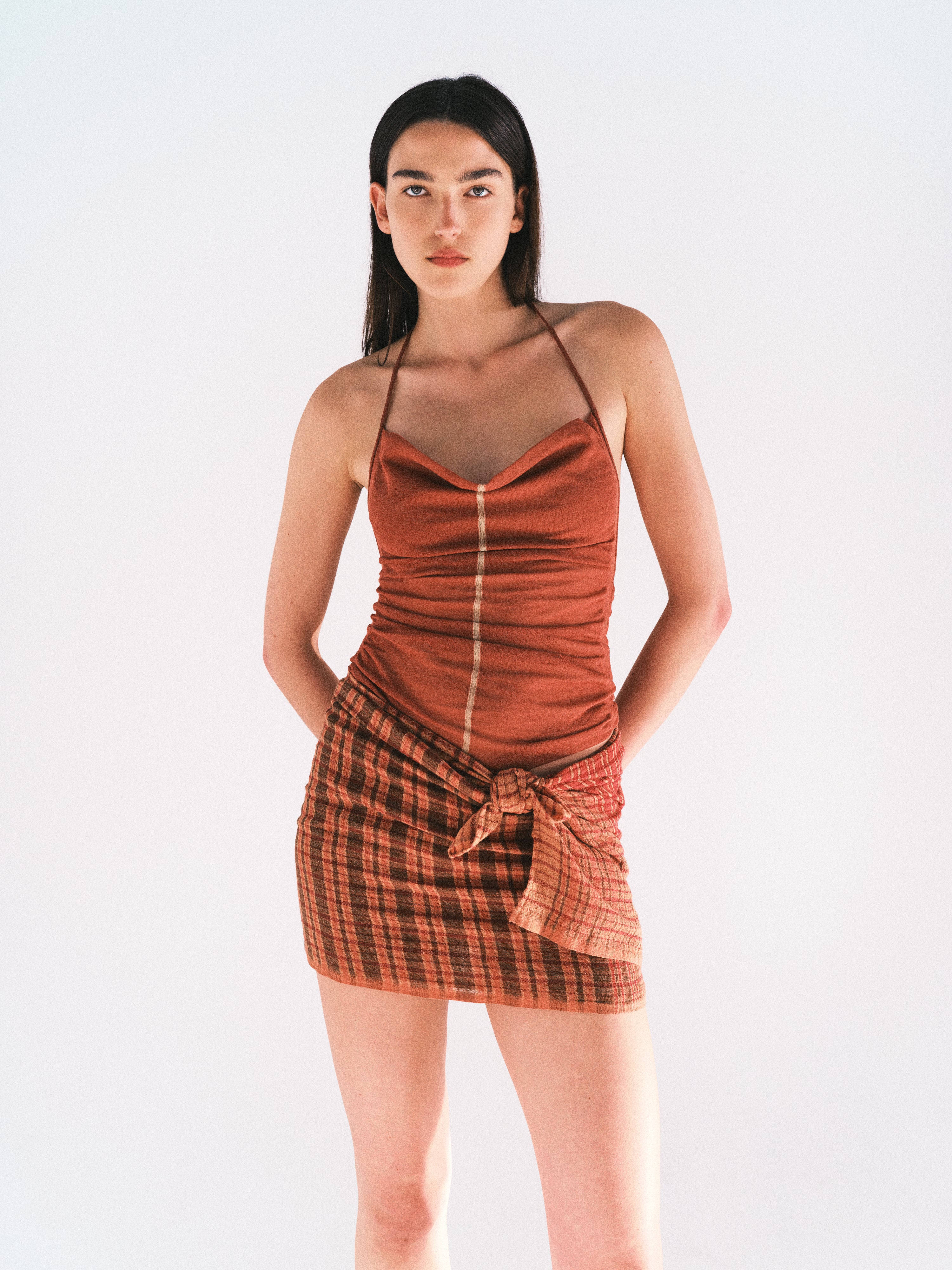Nagnata Sienna Halter Top Clay