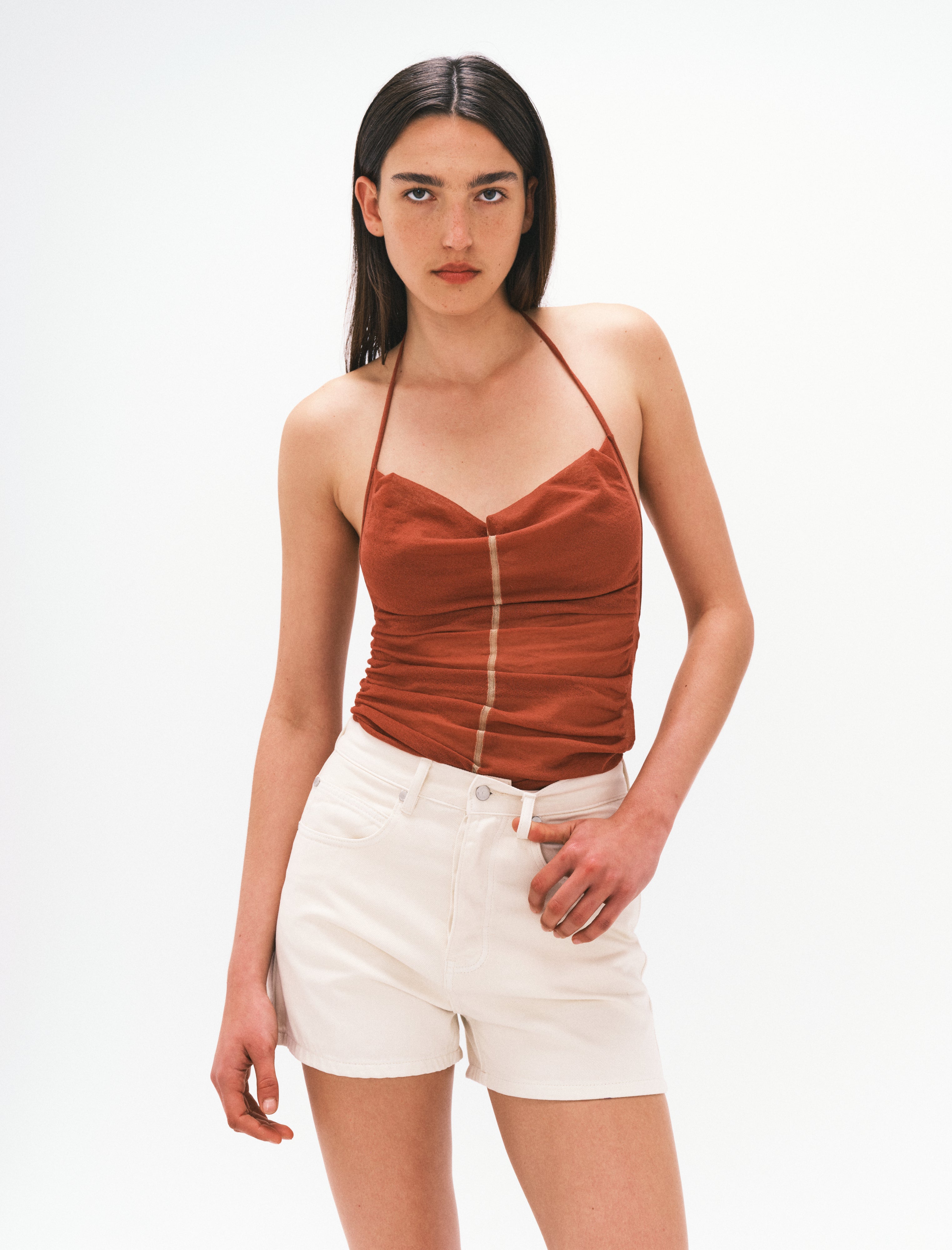 Nagnata Sienna Halter Top Clay