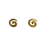 Mini Swirl Earrings - Gold