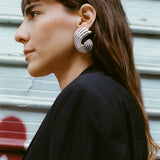 Deco Earrings - Mixed Metals