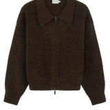 Double Layer Cardigan - Brown