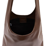 Louie Dark Brown Alt-Leather Hobo Tote