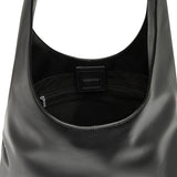 Louie Black Alt-Leather Hobo Tote