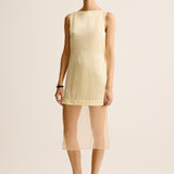 Rio Cowl Back Dress - Lemon Citrus