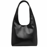 Louie Black Alt-Leather Hobo Tote