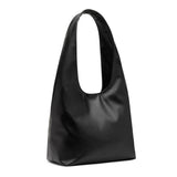 Louie Black Alt-Leather Hobo Tote