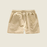 Beige Linen Shorts