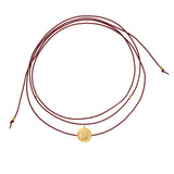 Hercules Fine Rosewood Leather Necklace