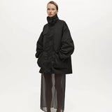 Balmoral Parka Jacket - Black Satin