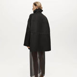 Balmoral Parka Jacket - Black Satin