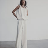 The Irving Trouser Drape Suiting - Bone