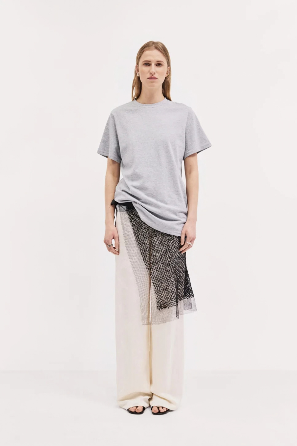Harris Tapper Drew T-shirt Grey Marle