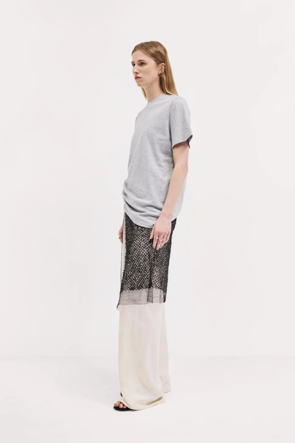 Harris Tapper Drew T-shirt Grey Marle