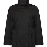 Balmoral Parka Jacket - Black Satin