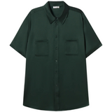 Short Sleeve Boyfriend Shirt - Scarab