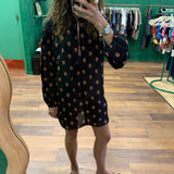 Popover Mini Tie Dress - Vida