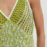 Grafted Duo Cami Gown - Chartreuse/Multi