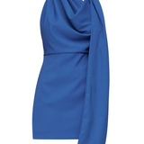 Catherine Buckle Mini Dress - Cobalt