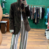 Aftersun Pant - Olive & Petal Stripe
