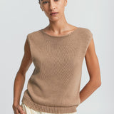 Lark Organic Cotton Sweater - Pale Neutra