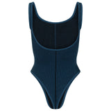 Classic Wool Bodysuit - Ocean